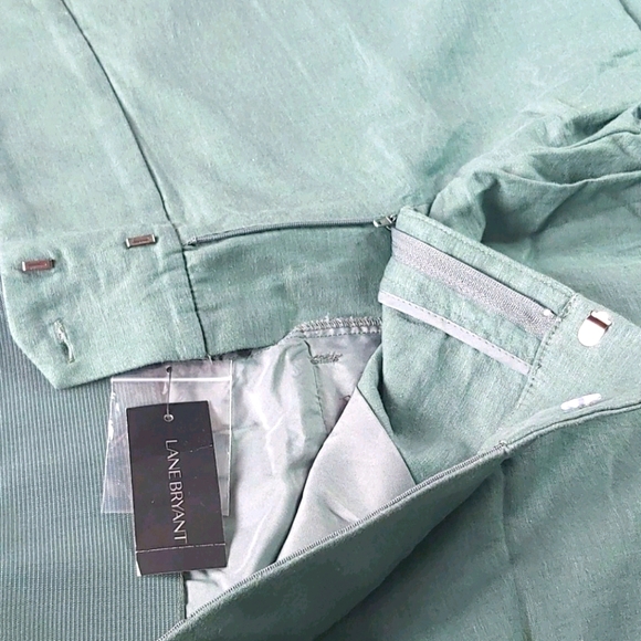 Linen, cropped, petite pants. - Picture 8 of 14